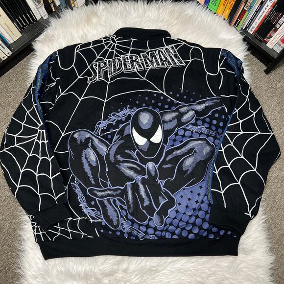 JH DESIGN MARVEL SPIDERMAN SYMBIOTE JACKET SIZE 4XL 2010 BACK IN BLACK - Picture 7 of 13